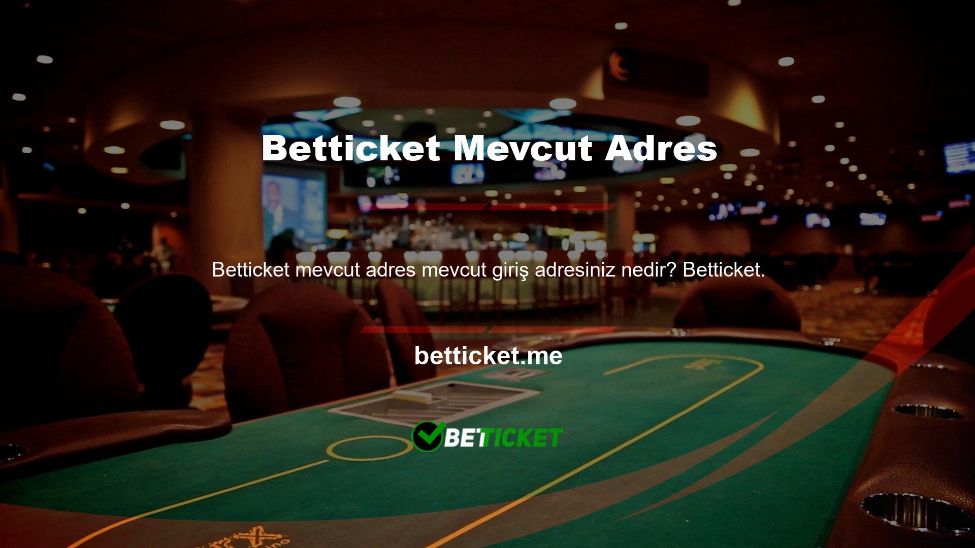 Casino Betticket bahis sitesi, geniş hizmet yelpazesi ve birçok seçenek sunan en kapsamlı bahis sitelerinden biridir