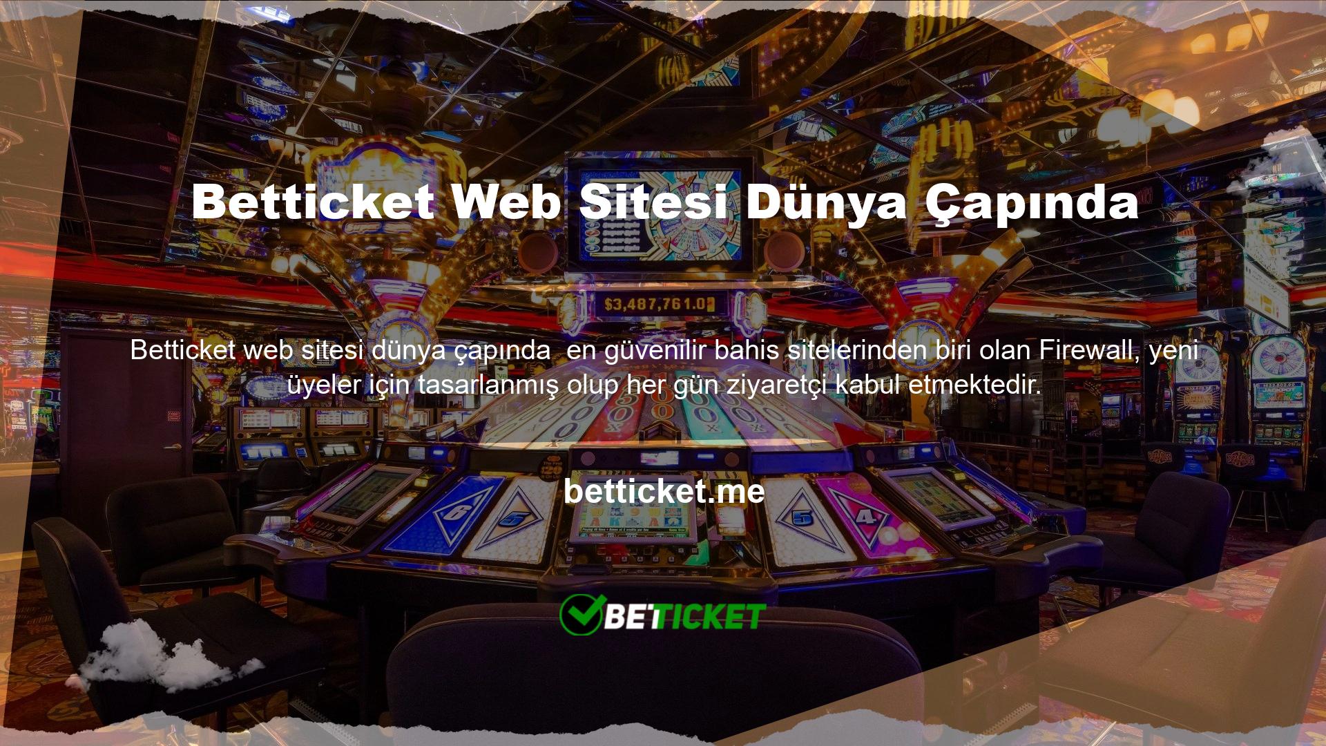 Betticket web sitesi dünya çapında kullanılan ayrıcalıklı bir platformdur ve geniş bir uluslararası kitleye hitap etmektedir