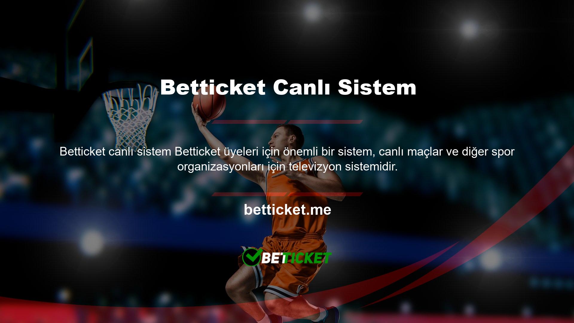 Betticket televizyon sistemini kullanıma hazır hale getirdi